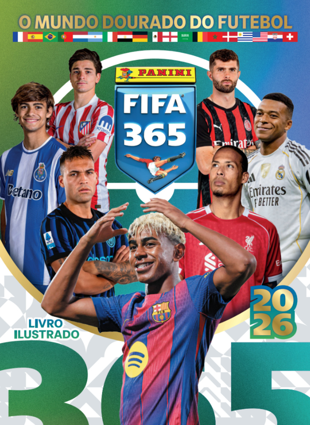 Panini lança álbum de figurinhas PANINI FIFA 365 2026 com principais clubes do futebol internacional