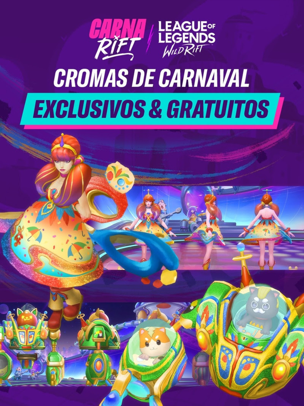 Wild Rift lança itens inéditos e gratuitos exclusivos para o Brasil; saiba como resgatar