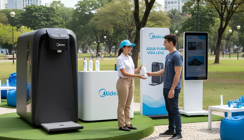 Midea celebra o aniversário de São Paulo com experiência refrescante e instagramável no Parque do Ibirapuera