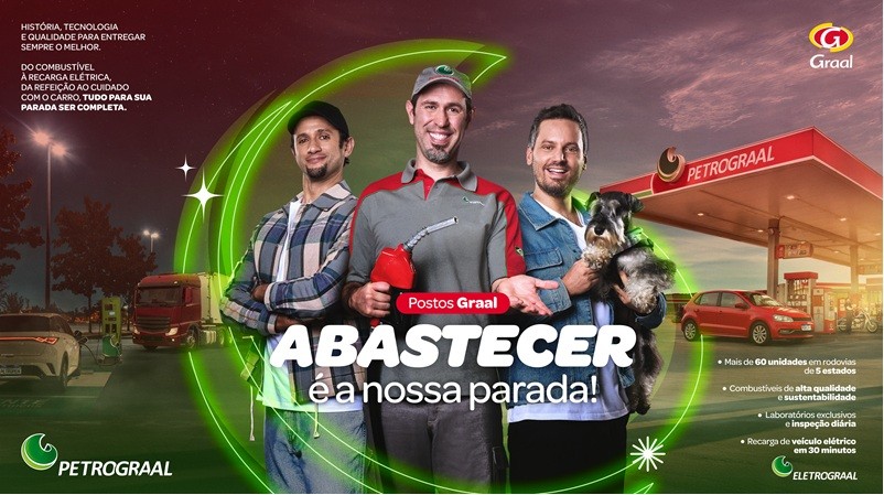 Rede GRAAL lança primeira campanha institucional dos postos PetroGraal