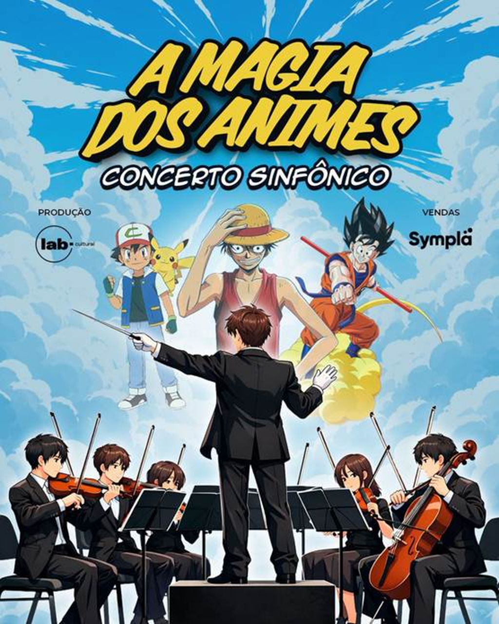 No dia 25 de abril, às 16h, o Teatro Liberdade recebe um espetáculo imperdível para fãs de anime e amantes da música: A Magia dos Animes – Concerto Sinfônico.