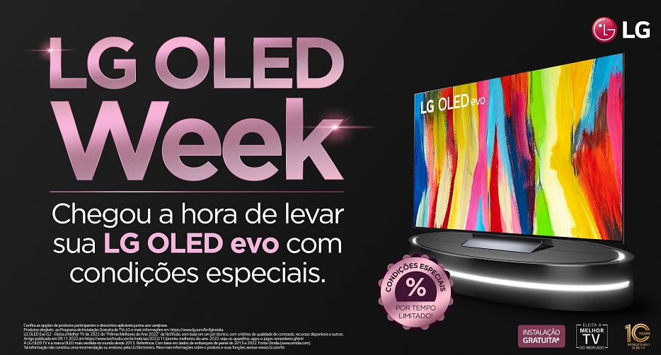 LG oferece condições imperdíveis para compra de TVs na LG OLED WEEK LG oferece condições imperdíveis para compra de TVs na LG OLED WEEK