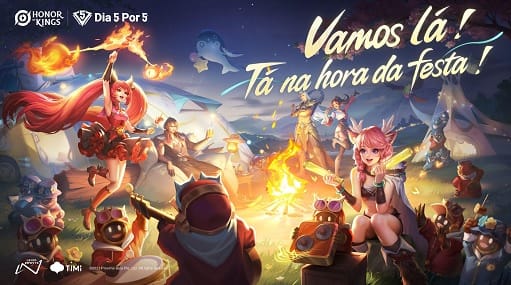 Honor of Kings: Festival Dia 5 por 5 chega ao Brasil pela primeira vez com recompensas e comemorações empolgantes Honor of Kings: Festival Dia 5 por 5 chega ao Brasil pela primeira vez com recompensas e comemorações empolgantes