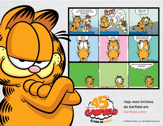 5 ANOS DO GARFIELD: NICKELODEON COMEMORA ANIVERSÁRIO DO PERSONAGEM 5 ANOS DO GARFIELD: NICKELODEON COMEMORA ANIVERSÁRIO DO PERSONAGEM