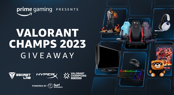 Prime Gaming e Riot Games celebram sorteios de VALORANT Champions 2023 Prime Gaming e Riot Games celebram sorteios de VALORANT Champions 2023