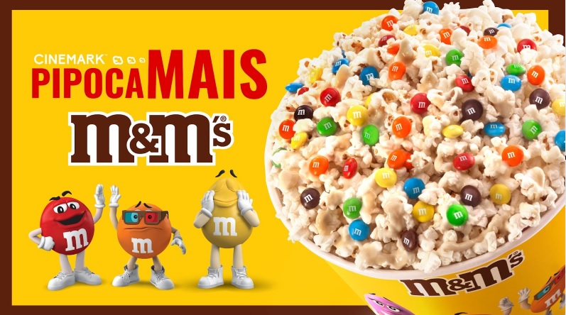 Cinemark e MARS lançam exclusiva Pipoca Mais M&M’S®️ Cinemark e MARS lançam exclusiva Pipoca Mais M&M’S®️