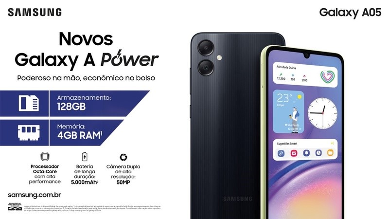 Galaxy A05, o smartphone que é poderoso em suas mãos e econômico no bolso Galaxy A05, o smartphone que é poderoso em suas mãos e econômico no bolso