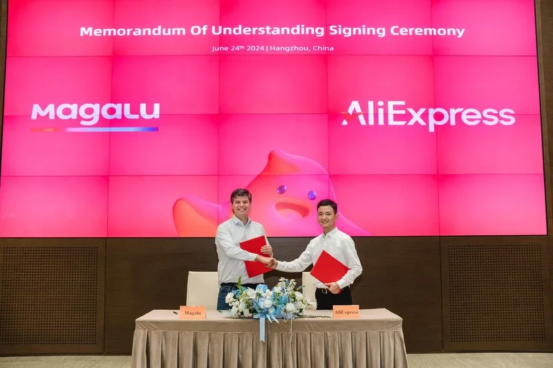 MAGALU E ALIEXPRESS, DO GRUPO ALIBABA, ANUNCIAM ACORDO ESTRATÉGICO INÉDITOPARA VENDAEM SEUS MARKETPLACES MAGALU E ALIEXPRESS, DO GRUPO ALIBABA, ANUNCIAM ACORDO ESTRATÉGICO INÉDITOPARA VENDAEM SEUS MARKETPLACES