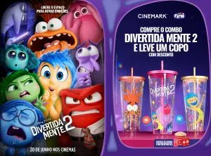 Cinemark anuncia combo de 'Divertida Mente 2' e experiência tematizada em São Paulo Cinemark anuncia combo de 'Divertida Mente 2' e experiência tematizada em São Paulo
