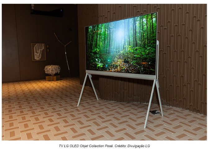 Com design inovador, TV LG OLED Objet Collection Posé é destaque na CASACOR 2024 Com design inovador, TV LG OLED Objet Collection Posé é destaque na CASACOR 2024