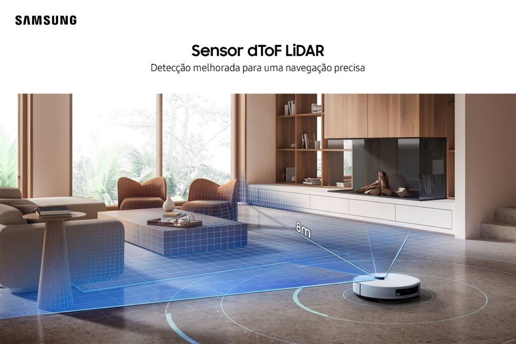 Aspirador Jet Bot Combo, da Samsung, oferece limpeza prática e inteligente para o dia a dia Aspirador Jet Bot Combo, da Samsung, oferece limpeza prática e inteligente para o dia a dia