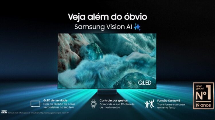 Veja além do óbvio: Samsung apresenta linha de TVs QLED 4K de 2025 com novos recursos de inteligência artificial Veja além do óbvio: Samsung apresenta linha de TVs QLED 4K de 2025 com novos recursos de inteligência artificial