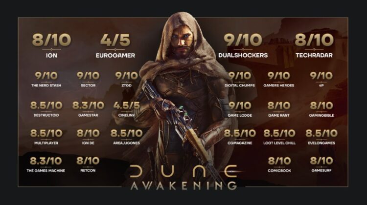 Dune: Awakening atinge marca de mais de 189 mil jogadores simultâneos e celebra jornada no Caminho Dourado Dune: Awakening atinge marca de mais de 189 mil jogadores simultâneos e celebra jornada no Caminho Dourado
