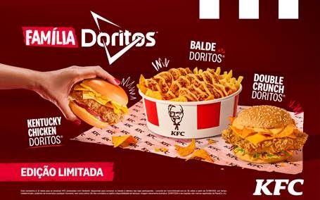 KFC e DORITOS® lançam collab inédita e apostam em linha com sabores intensos e crocantes para conquistar os fãs KFC e DORITOS® lançam collab inédita e apostam em linha com sabores intensos e crocantes para conquistar os fãs